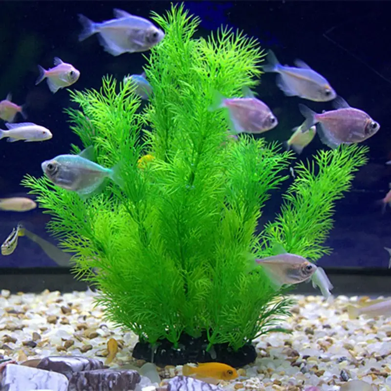 Aquarium Fish Enrichment - Tanaman Dekorasi Akuarium Buatan Tanaman Plastik