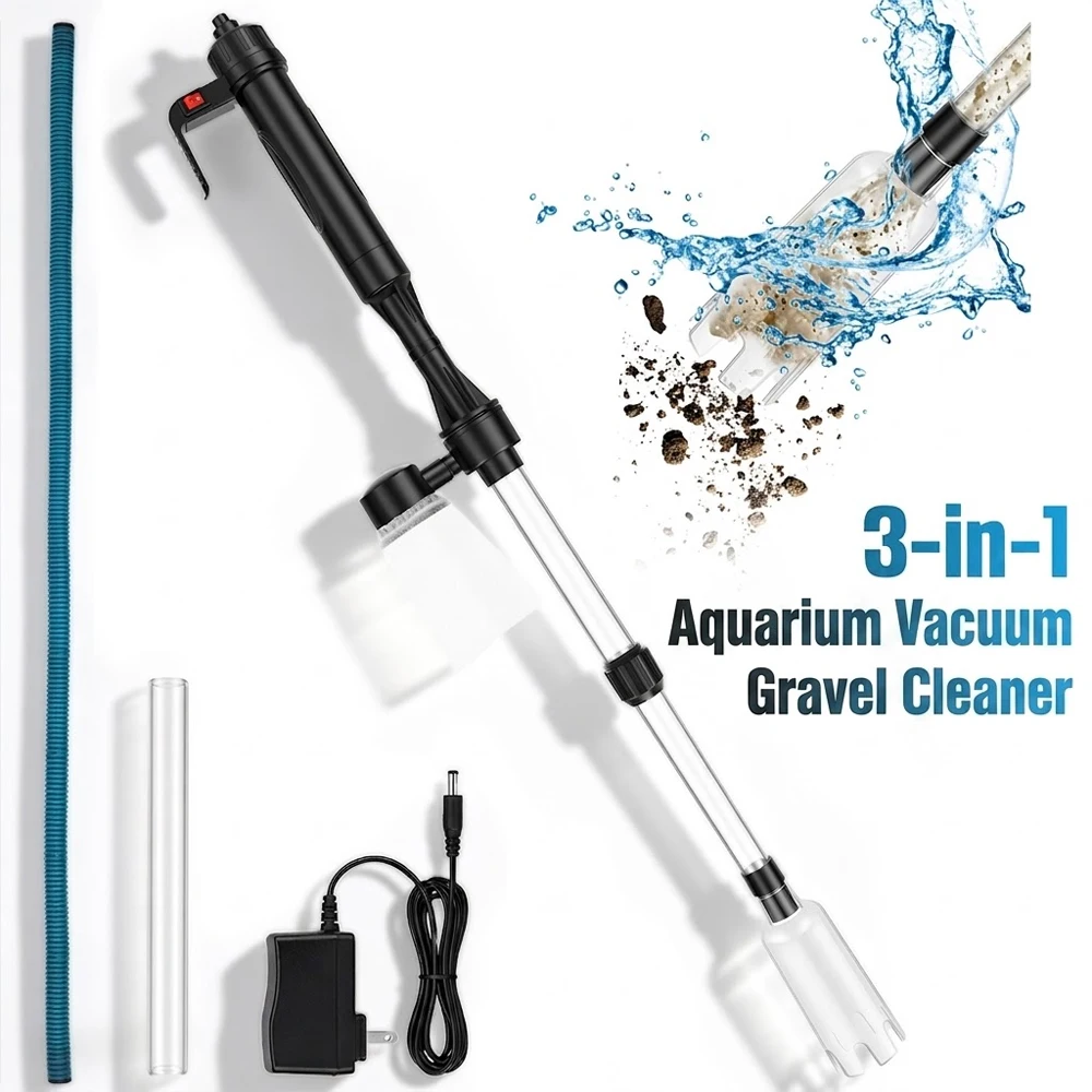 Gravel Vacuum Cleaner - Penyedot Kotoran Akuarium 3 in 1,