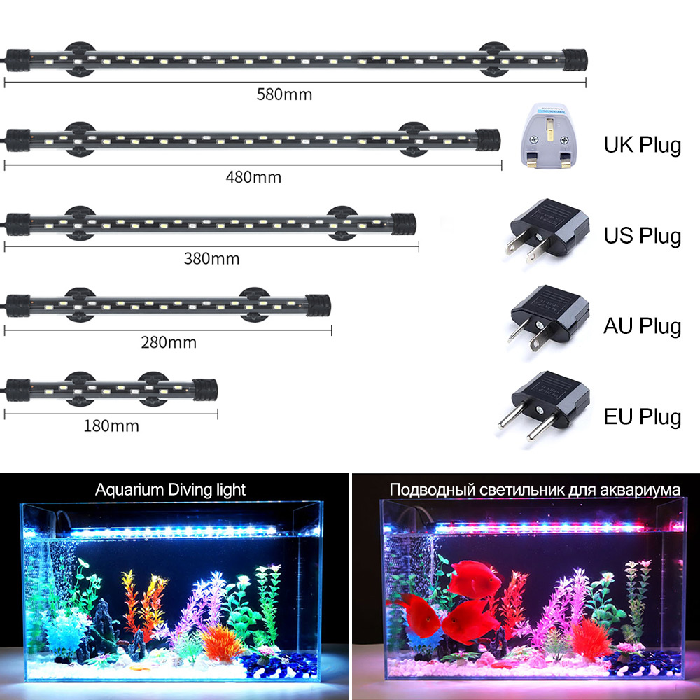 Aquarium Fish Enrichment - Lampu Akuarium LED 90-260V Lampu Klip