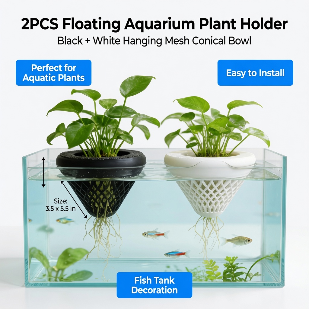 2 Buah Tempat Tanaman Akuarium - Aquarium Fish Enrichment ulasan dan harga