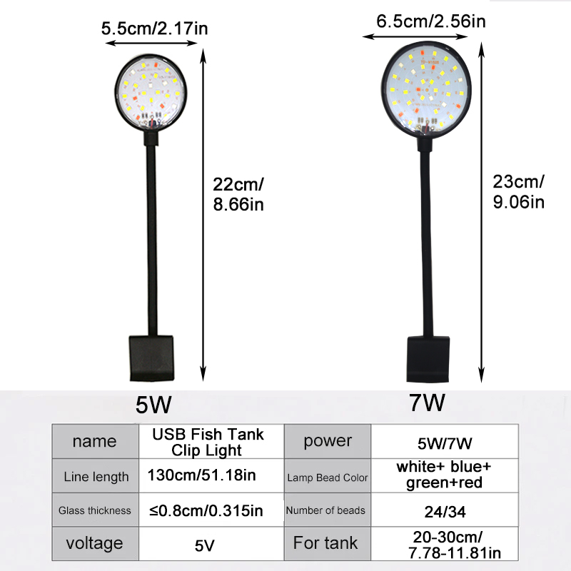 Lampu LED Akuarium USB Lampu T - Aquarium Fish Enrichment ulasan dan harga