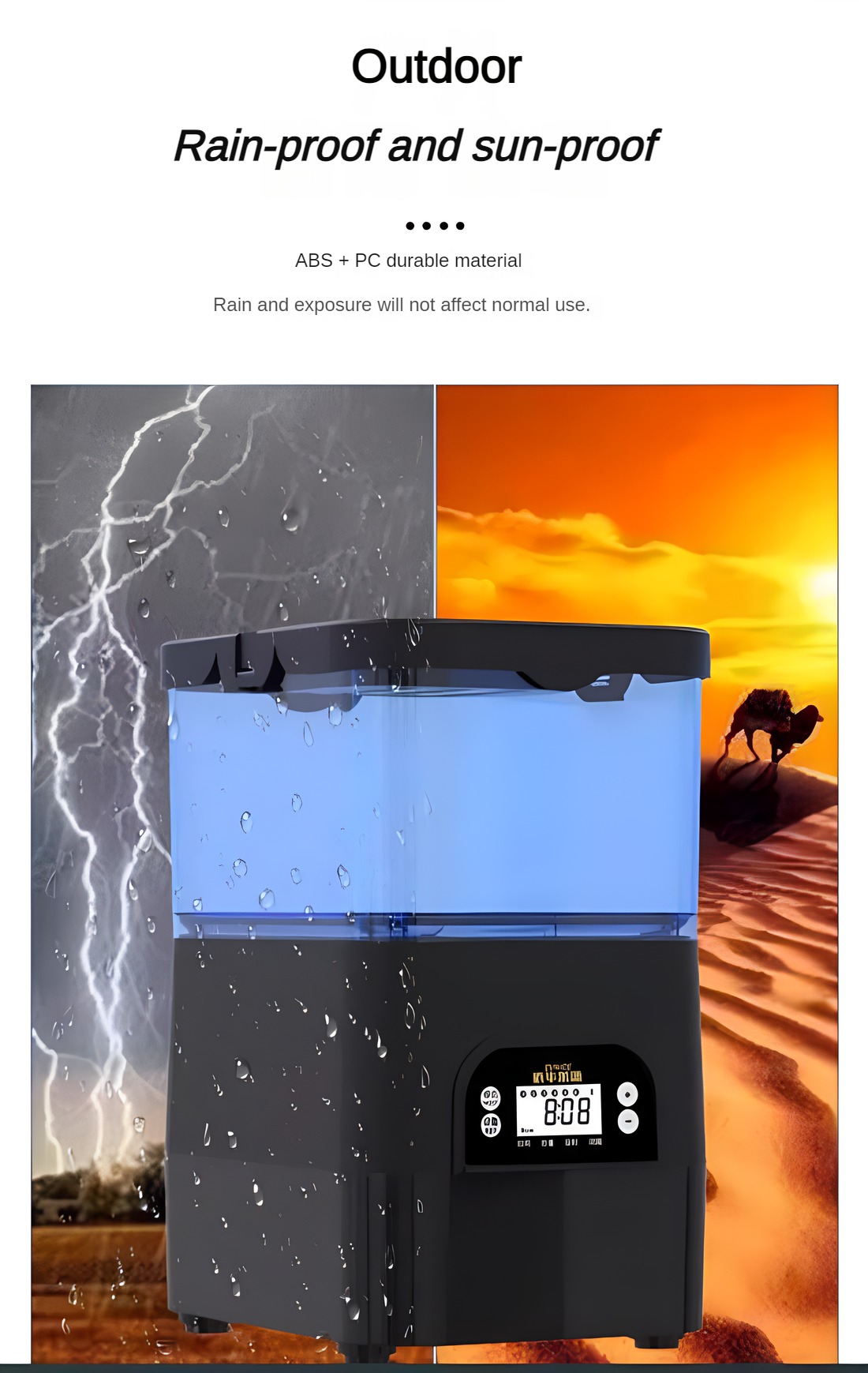 Pengumpan Ikan Otomatis Tenaga - Aquarium Fish Auto Feeder ulasan dan harga