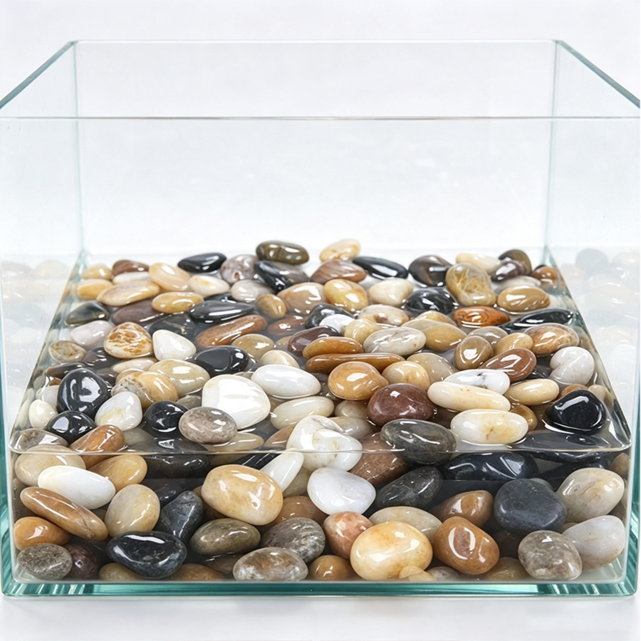 300-700g Kerikil Sungai Halus, - Aquarium Decoration Rock ulasan dan harga