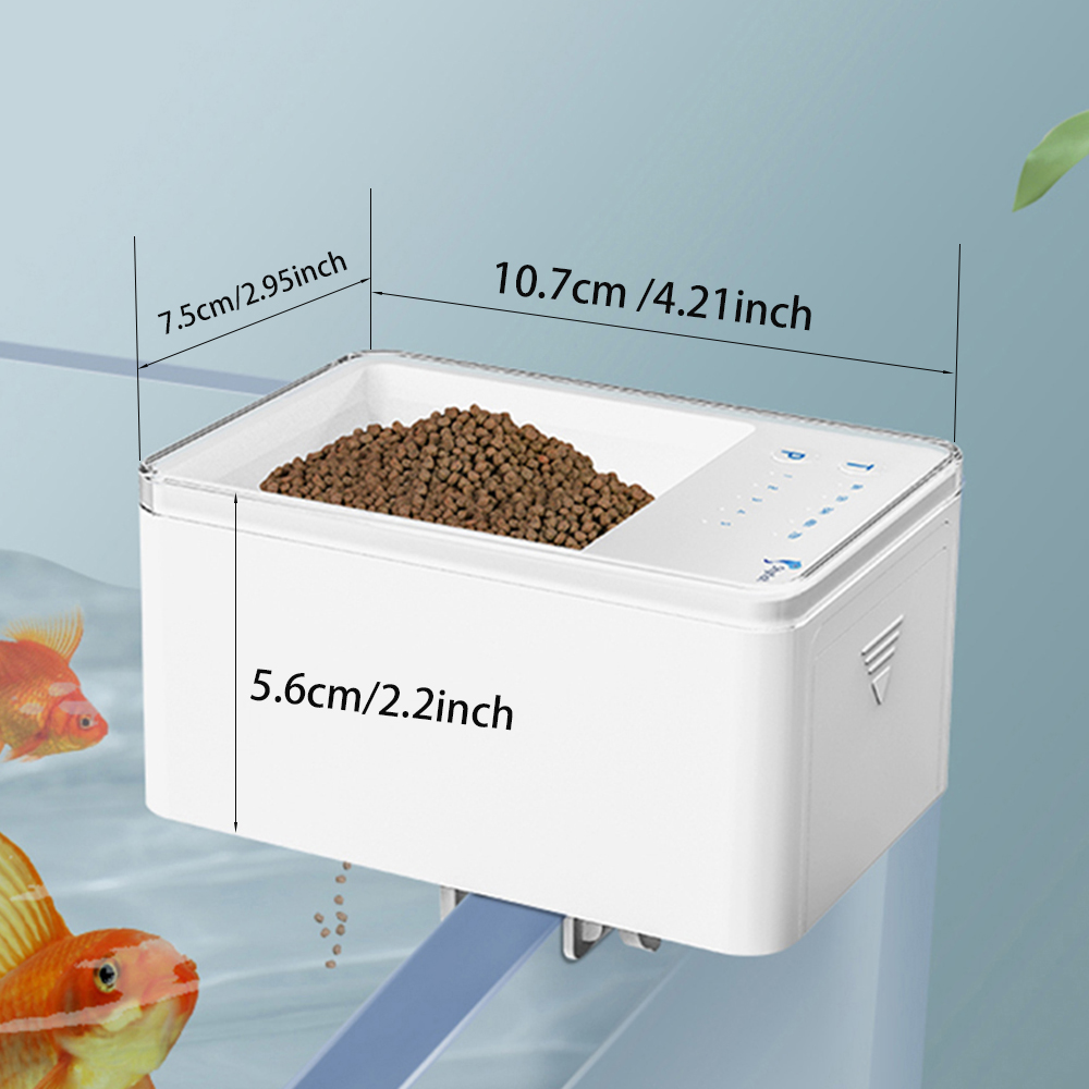 Pengumpan Ikan Kapasitas Besar - Aquarium Fish Auto Feeder ulasan dan harga