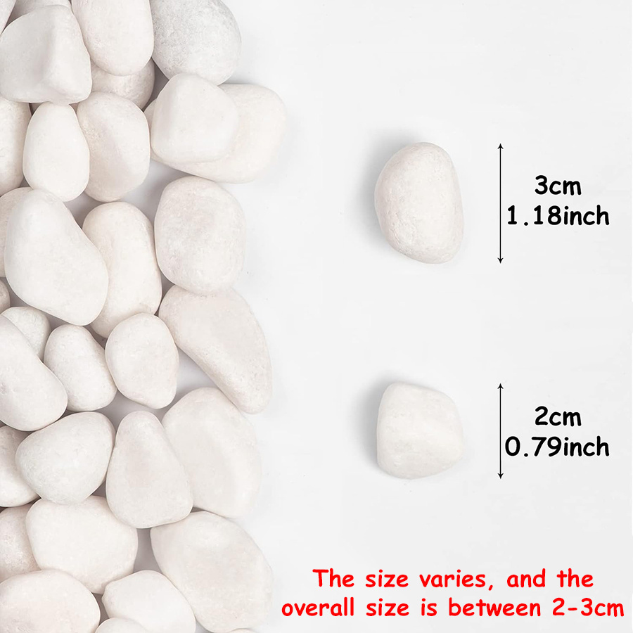 200/400g Batu Kerikil Putih Po - Aquarium Decoration Rock ulasan dan harga