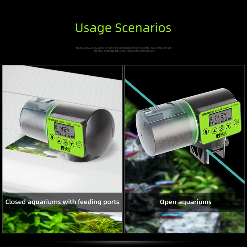 Pengumpan Otomatis Akuarium de - Aquarium Fish Auto Feeder ulasan dan harga