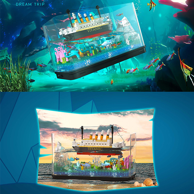 MOC Titanic jalur kapal peromp - Aquarium Fish Keeping ulasan dan harga