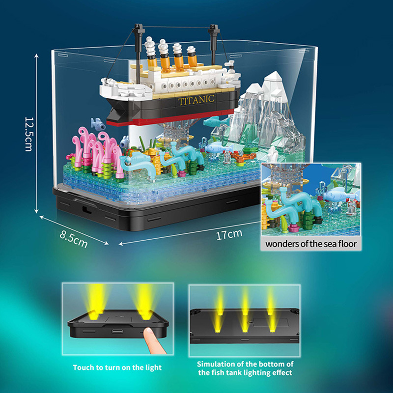 MOC Titanic jalur kapal peromp - Aquarium Fish Keeping ulasan dan harga