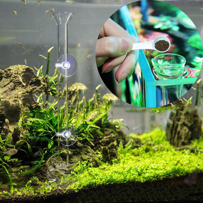 Kaca Akuarium Pengumpan Tabung - Aquarium Fish Auto Feeder ulasan dan harga
