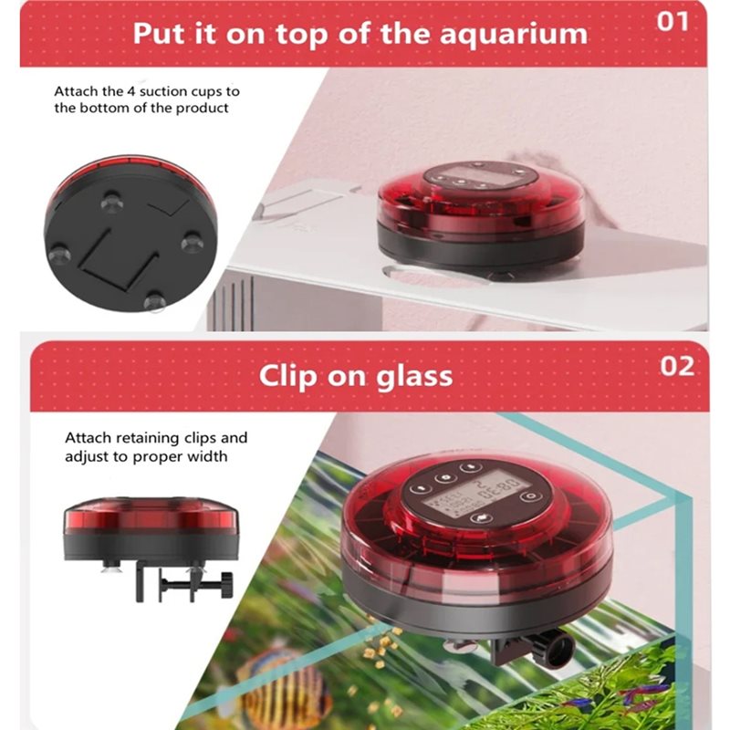【FITTING】Pengumpan Ikan Otomat - Aquarium Fish Auto Feeder ulasan dan harga