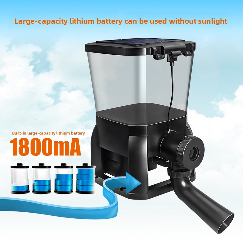 Jebao Solar Kolam Koi Luar Rua - Aquarium Fish Auto Feeder ulasan dan harga