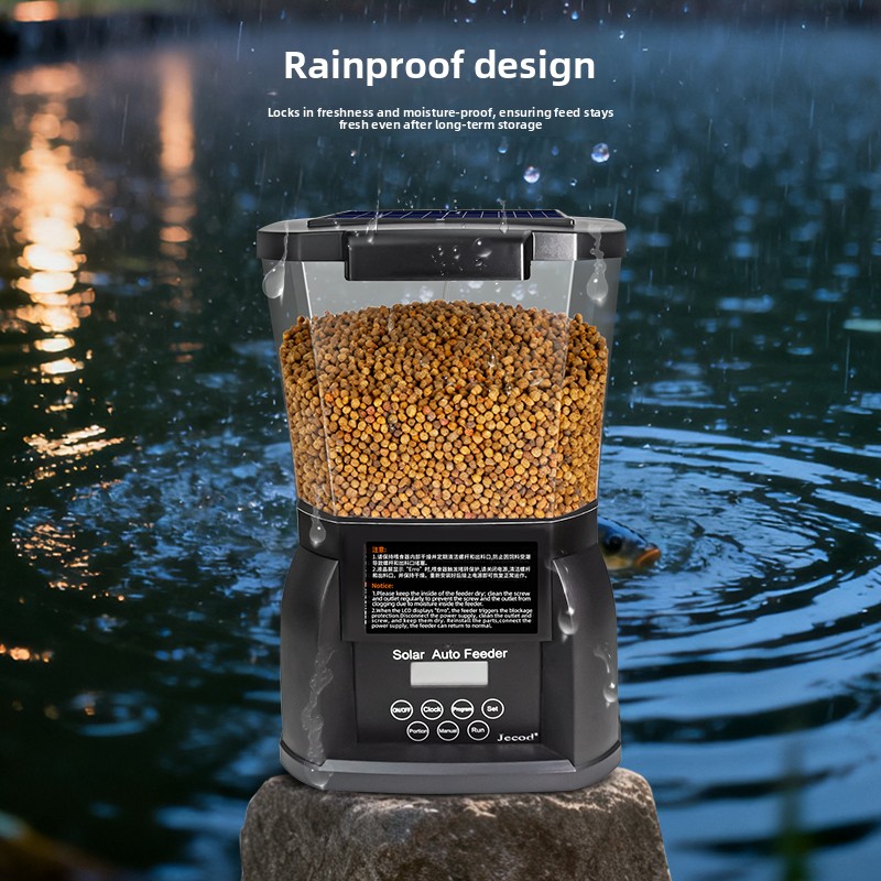 Jebao Solar Kolam Koi Luar Rua - Aquarium Fish Auto Feeder ulasan dan harga