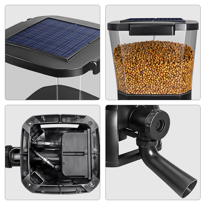 Jebao Solar Kolam Koi Luar Rua - Aquarium Fish Auto Feeder ulasan dan harga