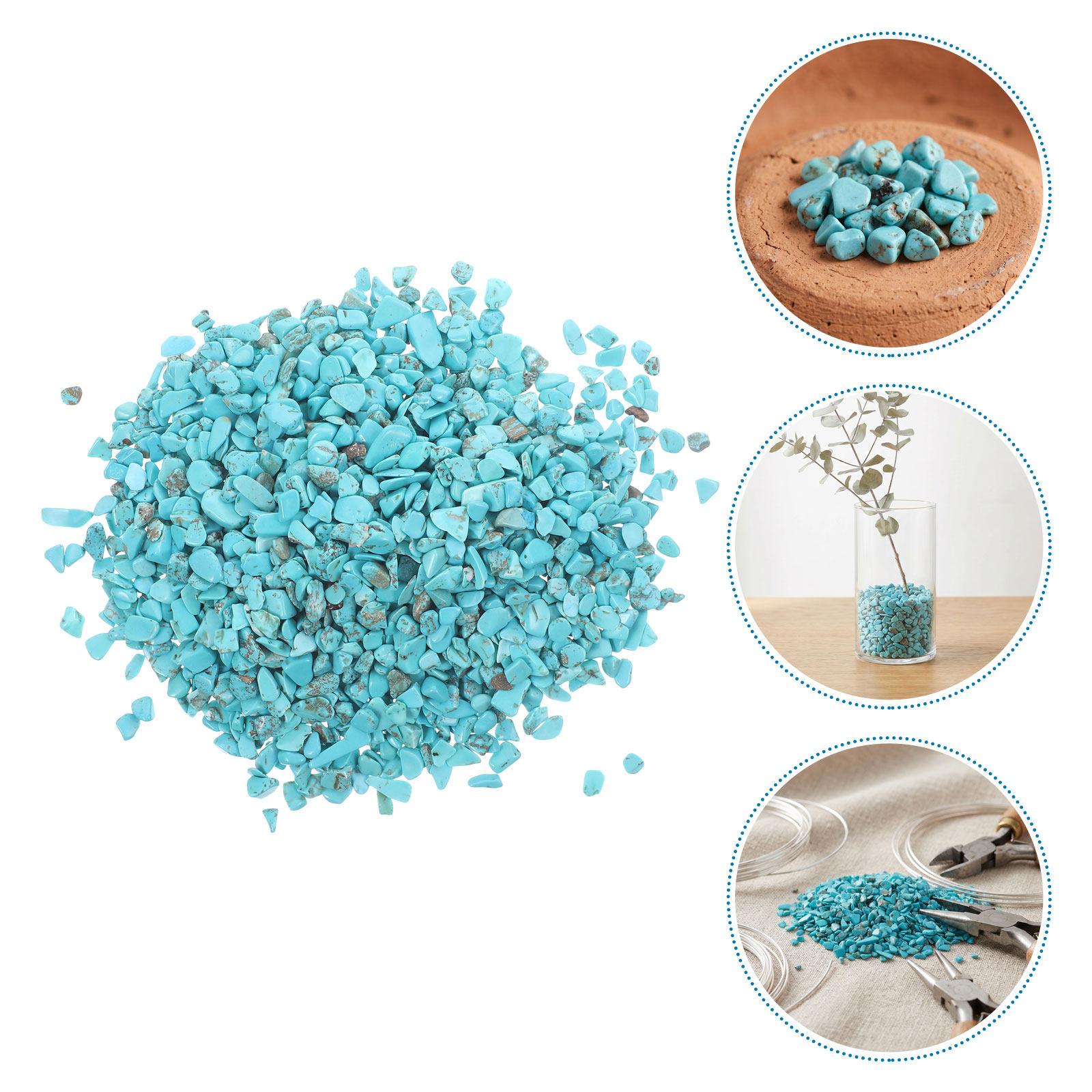 2 Kantong Batu Kerikil Biru Ke - Aquarium Decoration Rock ulasan dan harga