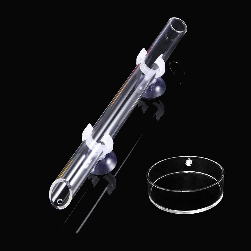 1 Buah Akrilik Pengumpan Akuar - Aquarium Fish Auto Feeder ulasan dan harga